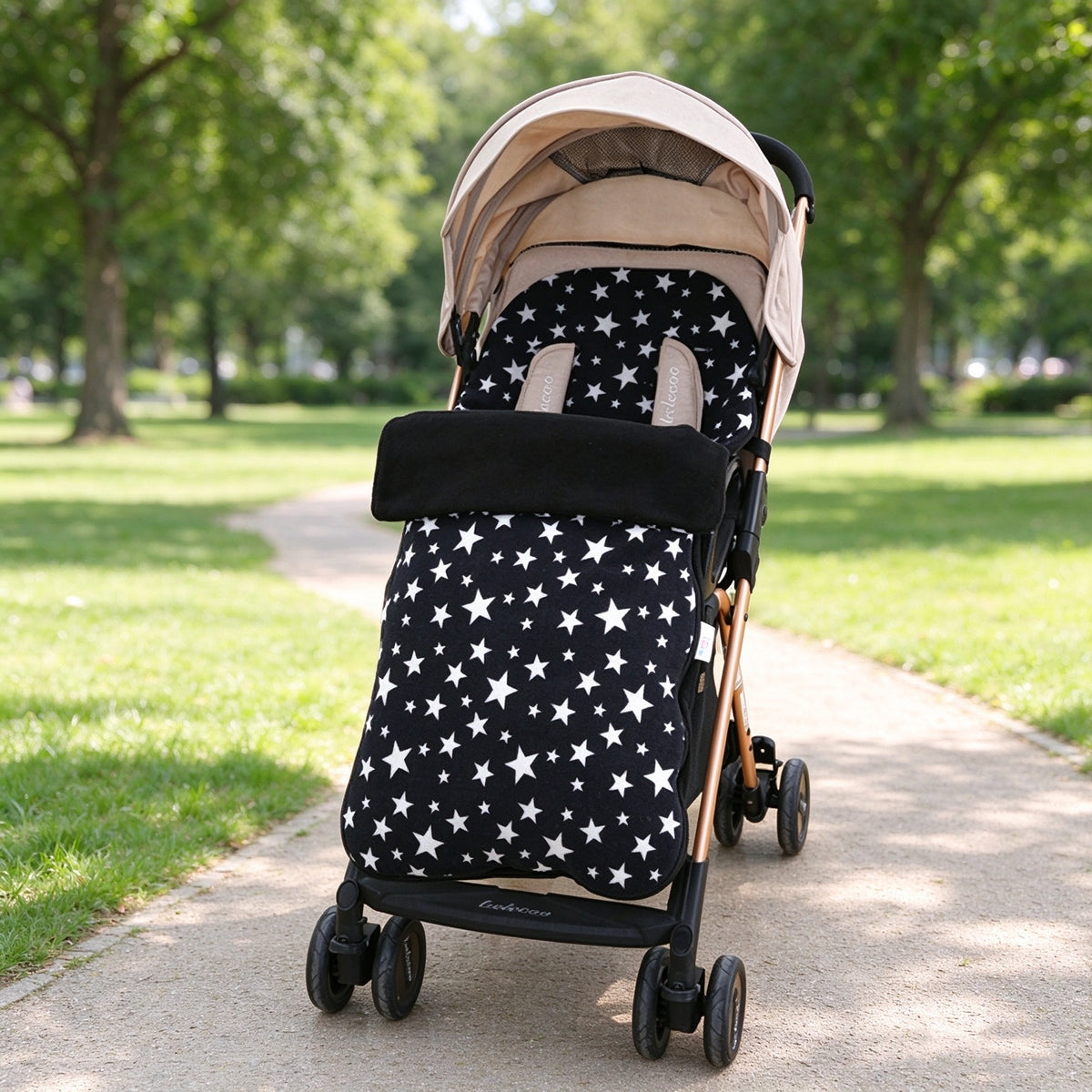 HioHa Universal Baby Stroller Footmuff, Winter Warm Pram Foot Sack with 5-Point Harness Opening, Windproof & Water-Resistant, Machine Washable Cozy Liner for Newborn to Toddler, Fits Most Strollers
