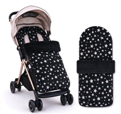 HioHa Universal Baby Stroller Footmuff, Winter Warm Pram Foot Sack with 5-Point Harness Opening, Windproof & Water-Resistant, Machine Washable Cozy Liner for Newborn to Toddler, Fits Most Strollers