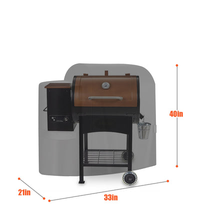 LCGOD Heavy Duty Grill Cover for Pit Boss Lexington - 600D Waterproof Wood Pellet Smoker Cover Fits Lexington 500, 540, Pro 600 & Tailgater